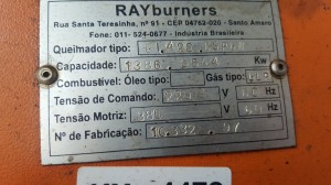 Caldeira EONIA, gs 6000 Kg 14,5 presso de trabalho queimador RAYburners